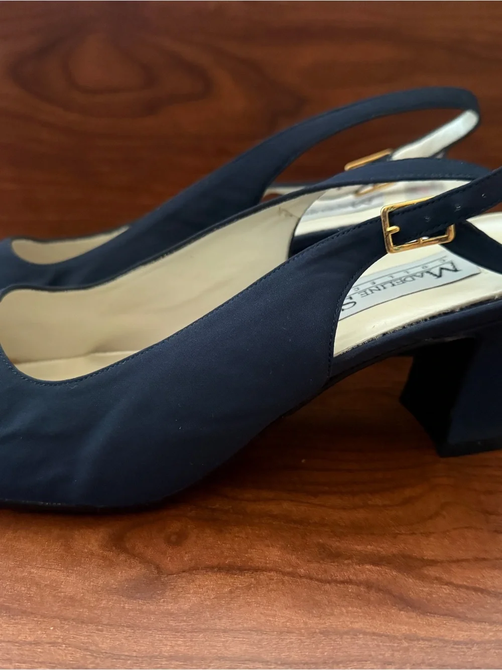 Navy Slingback Women's Pumps - Classic Navy Heels size 10 NIB Madeline Stuart - Picture 7 of 8